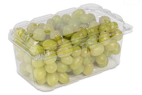 Bax cu 600 bucati de caserole transparente pentru fructe cu capac atasat 500g
